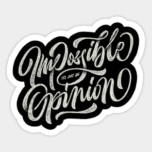 Quotes Lettering T-shirt Sticker